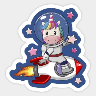 Unicorn Astronaut Sticker